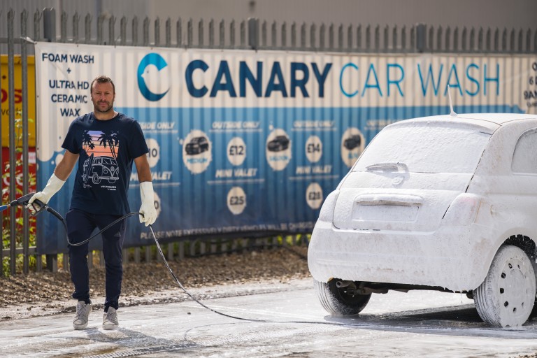 Interior Vacuuming Car Wash with Canary Car Wash